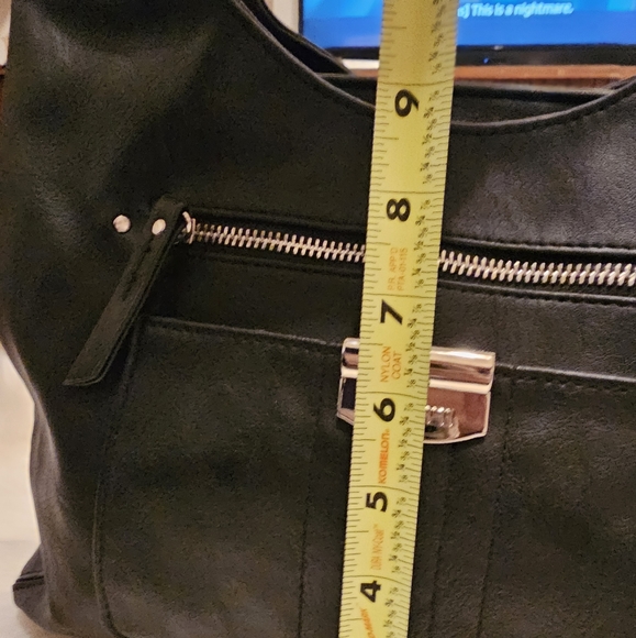 Rosetti Black Triple Section Shoulder Bag - Picture 13 of 15